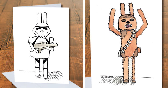 I Raise Money For Rescued Bunnies By Drawing Them As Superheroes And Pop Icons