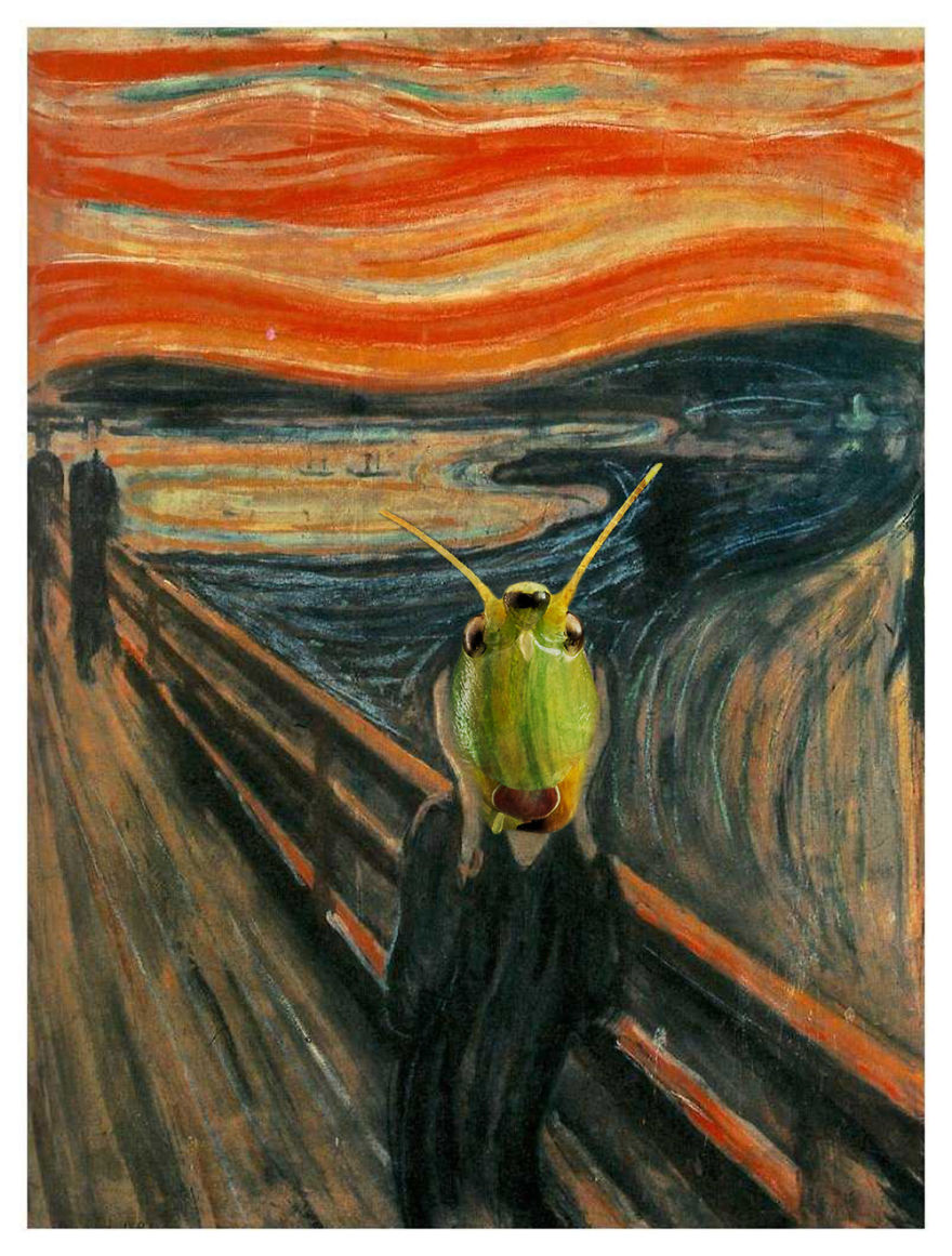 Sick Artist Puts Insect Heads On 10 Iconic Portraits