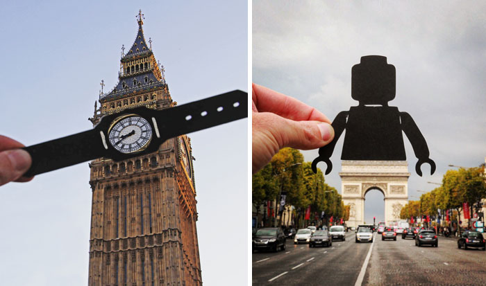 I Transform Famous Landmarks Using Paper Cutouts