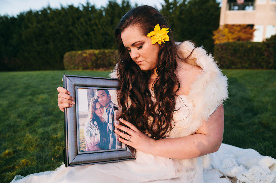 Memorial Photo Shoot: Fiancé Passed Away One Month Before Wedding Day Memorial Photo Shoot: Fiancé Passed Away One Month Before Wedding Day
