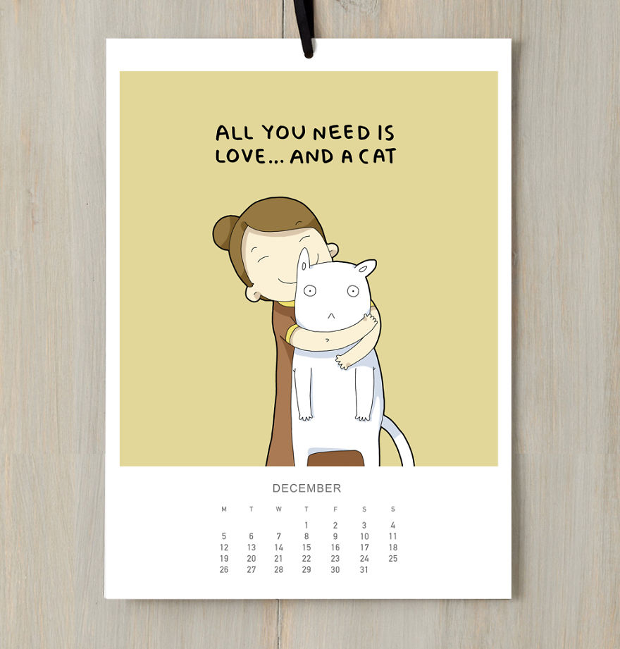 I Created A Cat Calendar To Make You Smile All Year Round In 2016