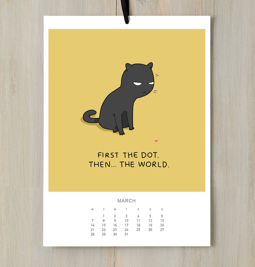 I Created A Cat Calendar To Make You Smile All Year Round In 2016