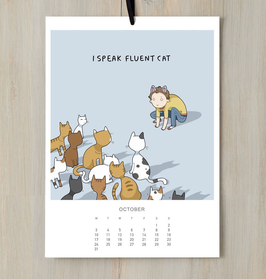 I Created A Cat Calendar To Make You Smile All Year Round In 2016