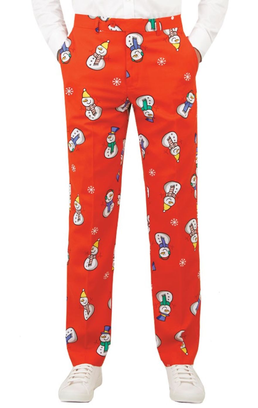 Company Turns Wrapping Paper Into Christmas Suits