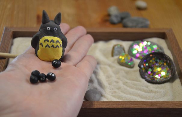 Totoro's Magic Zen Garden By Full Of Daisies On Etsy.com