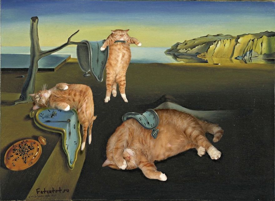 Fat Cat Art: I Insert My Ginger Cat Into Famous Paintings