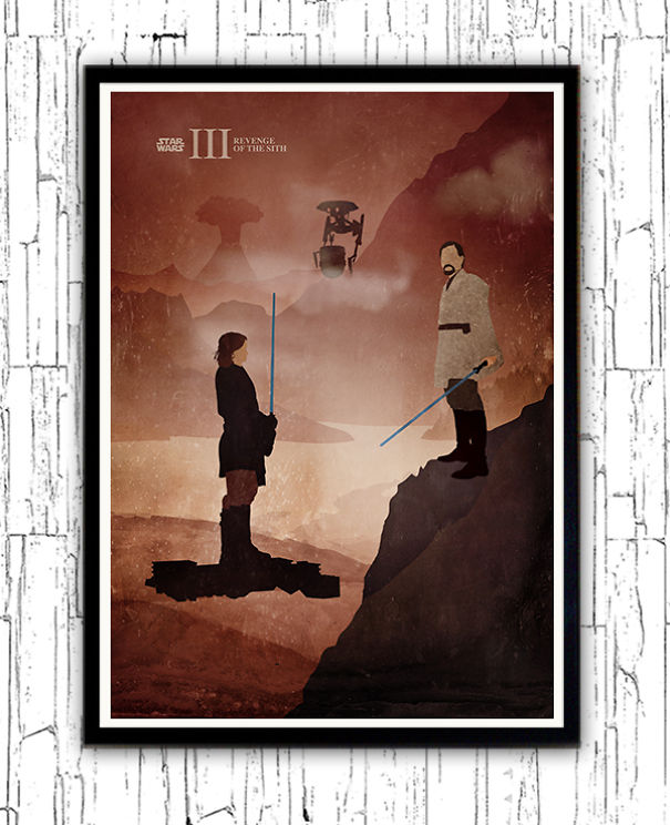 I Designed Vintage Star Wars Episode Minimalist Posters