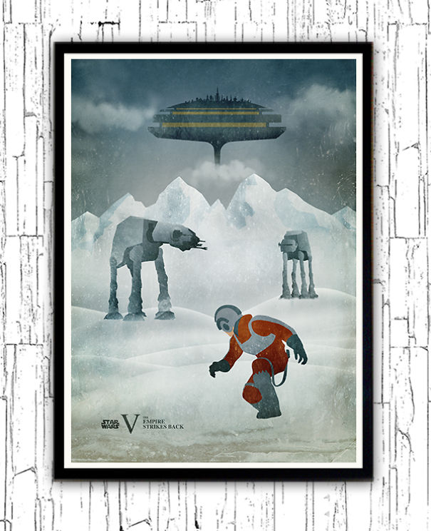 I Designed Vintage Star Wars Episode Minimalist Posters