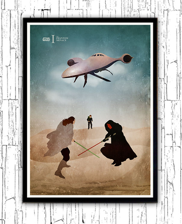 I Designed Vintage Star Wars Episode Minimalist Posters I Designed Vintage Star Wars Episode Minimalist Posters