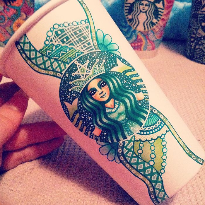 I Turn Starbucks Cups Into Art