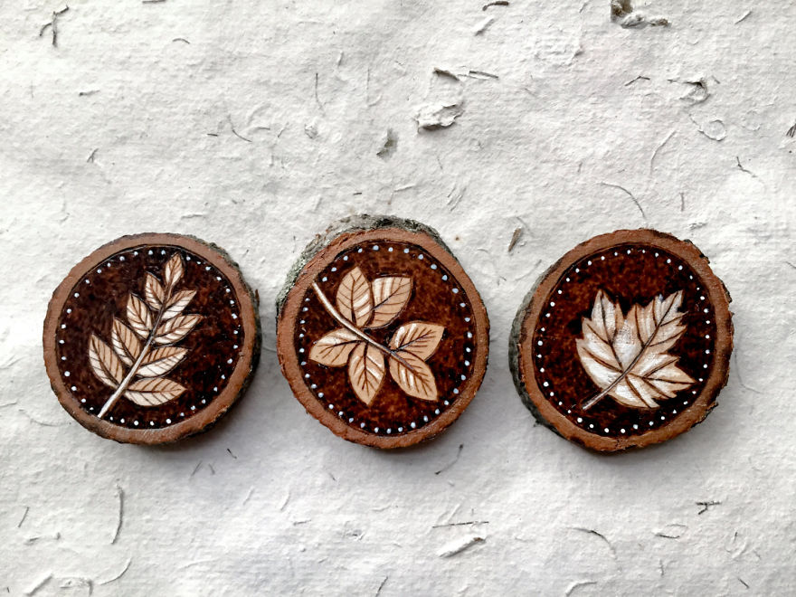 I Quit My Boring Office Job To Start Making Mini Paintings On Recycled Wood I Quit My Boring Office Job To Start Making Mini Paintings On Recycled Wood