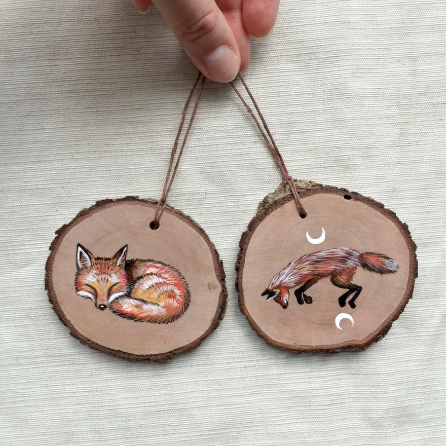 I Quit My Boring Office Job To Start Making Mini Paintings On Recycled Wood