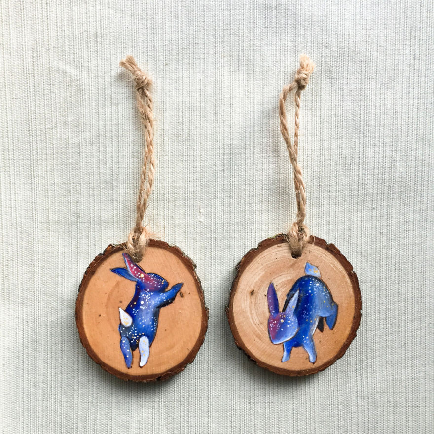 I Quit My Boring Office Job To Start Making Mini Paintings On Recycled Wood