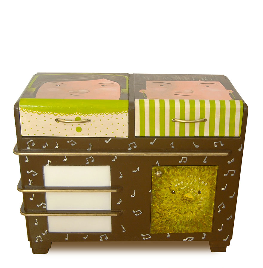 I Give New Life To Boring Furniture By Painting Cute Characters