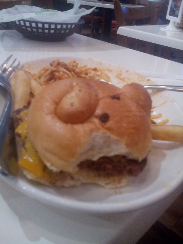 My 5-year Old Boy Cried After Taking A Bite Out Of His "piggy" Burger 'cause It Lost Its Ear