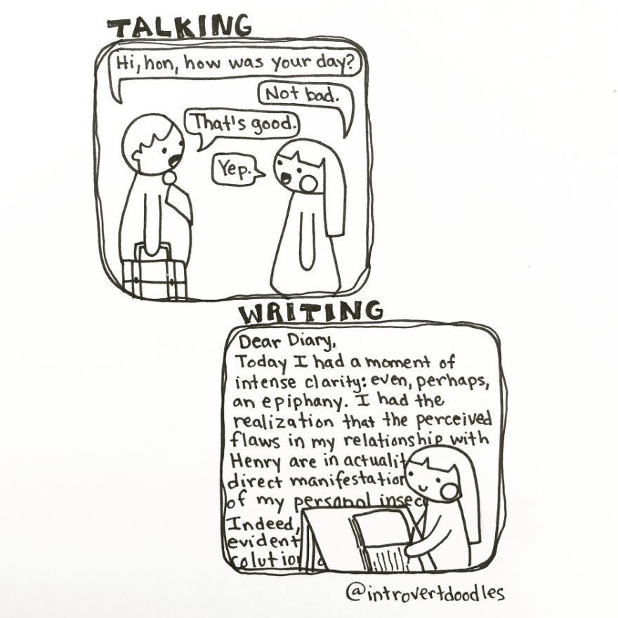 Talking Vs Writing