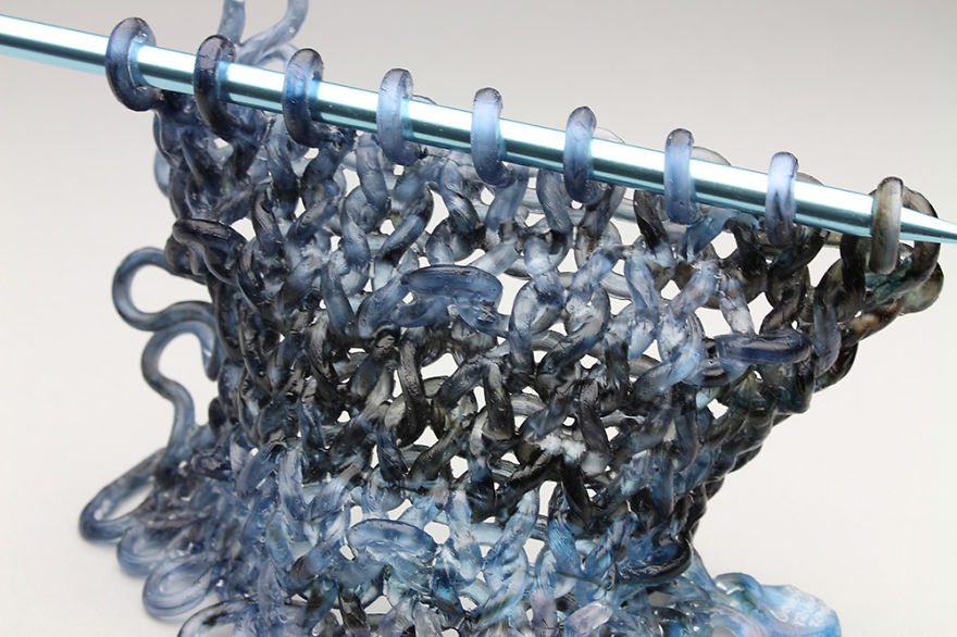 I Knit With Glass To Create Unique Sculptures