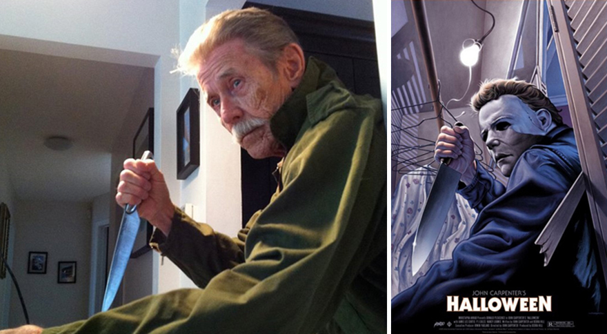 My Dad Poses For My Movie Posters That I Paint My Dad Poses For My Movie Posters That I Paint