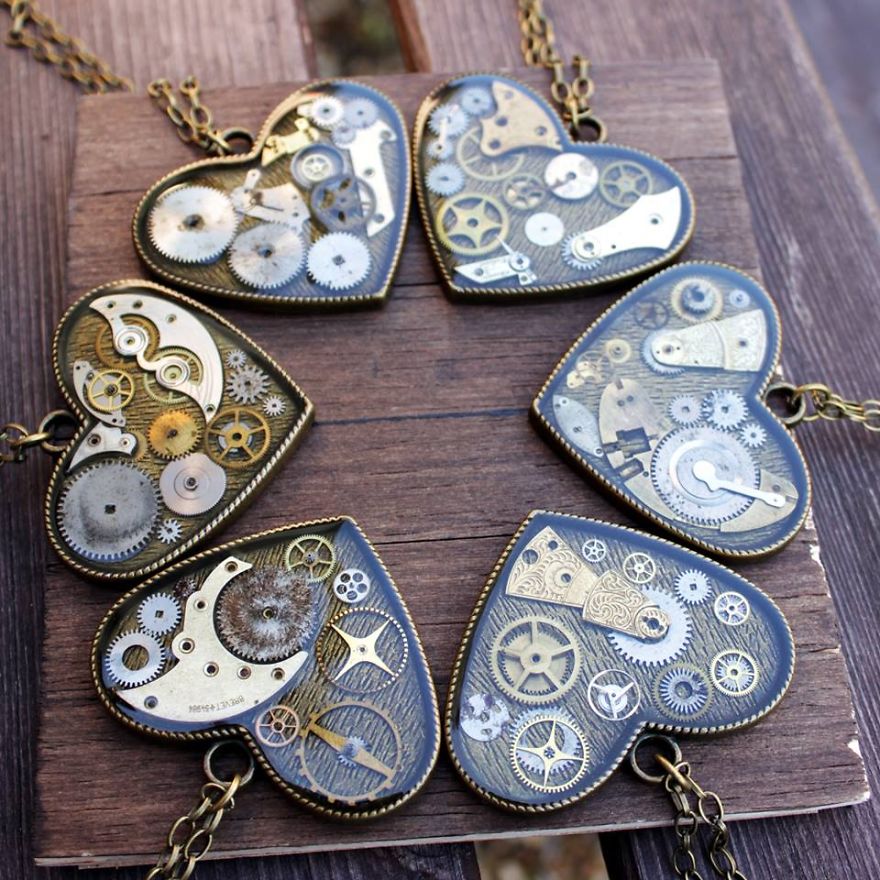I Turn Old Watch Parts Into Steampunk Jewelry