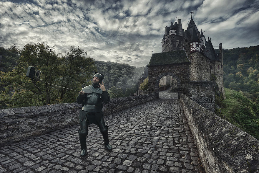 A Knight's Daily Struggle To Fit Into Modern Society A Knight's Daily Struggle To Fit Into Modern Society