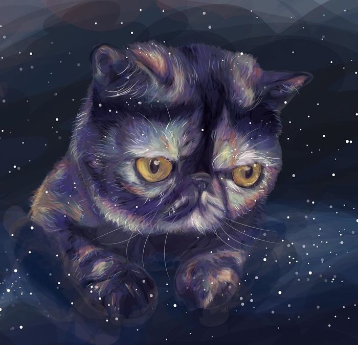 Animals In Space: My Vector Art Leaves People Questioning What The Medium Is Animals In Space: My Vector Art Leaves People Questioning What The Medium Is