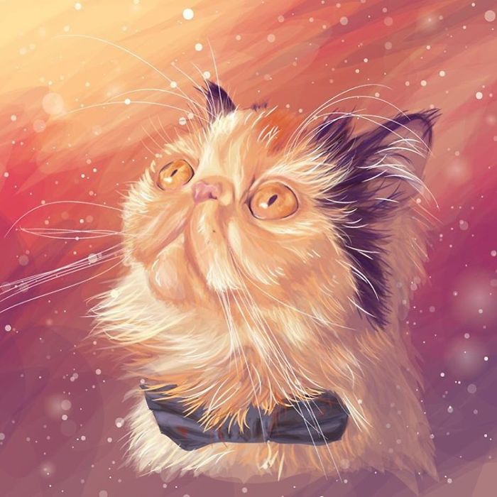 Animals In Space: My Vector Art Leaves People Questioning What The Medium Is