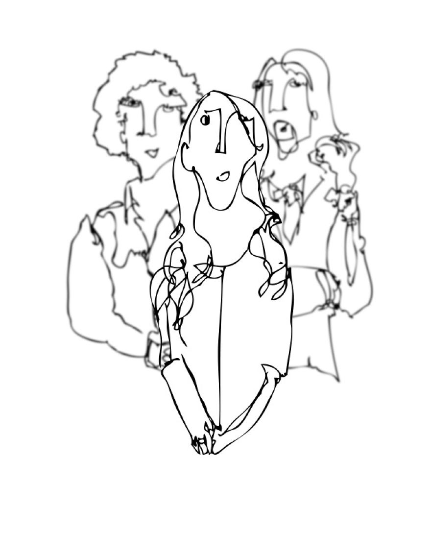 Artist Draws Without Looking At The Page And It's Amazing Artist Draws Without Looking At The Page And It's Amazing