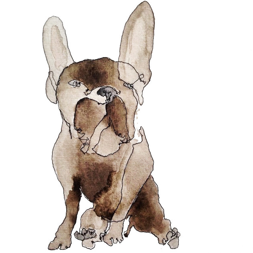 Artist Draws Without Looking At The Page And It's Amazing