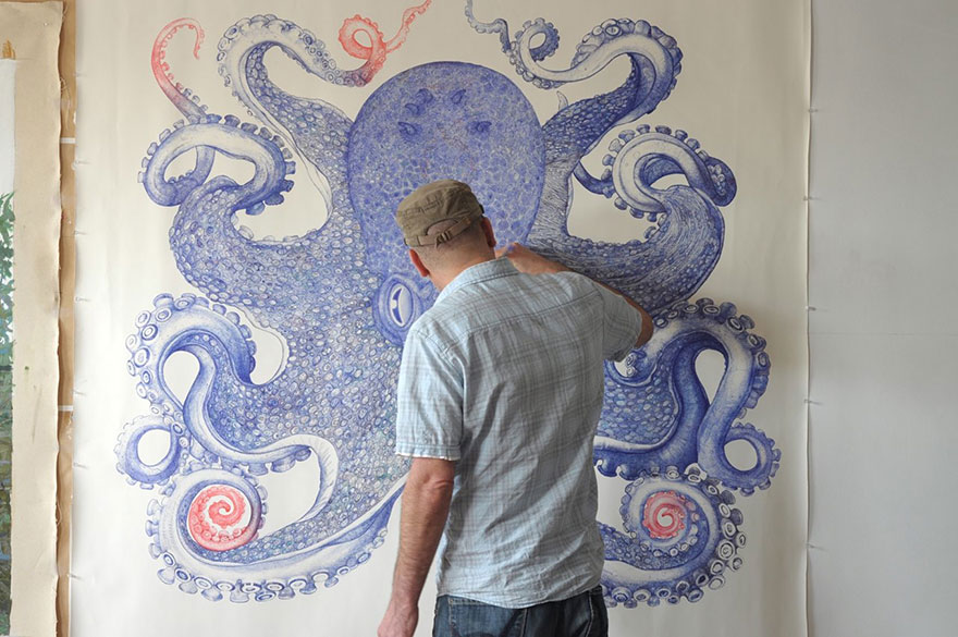 ballpoint-pen-drawing-octopus-raymond-cicin--1 ballpoint-pen-drawing-octopus-raymond-cicin--1