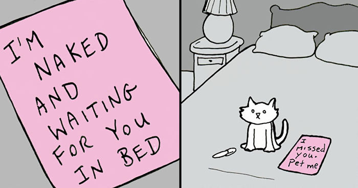 Life With Cats By Lunarbaboon (18 Comics)
