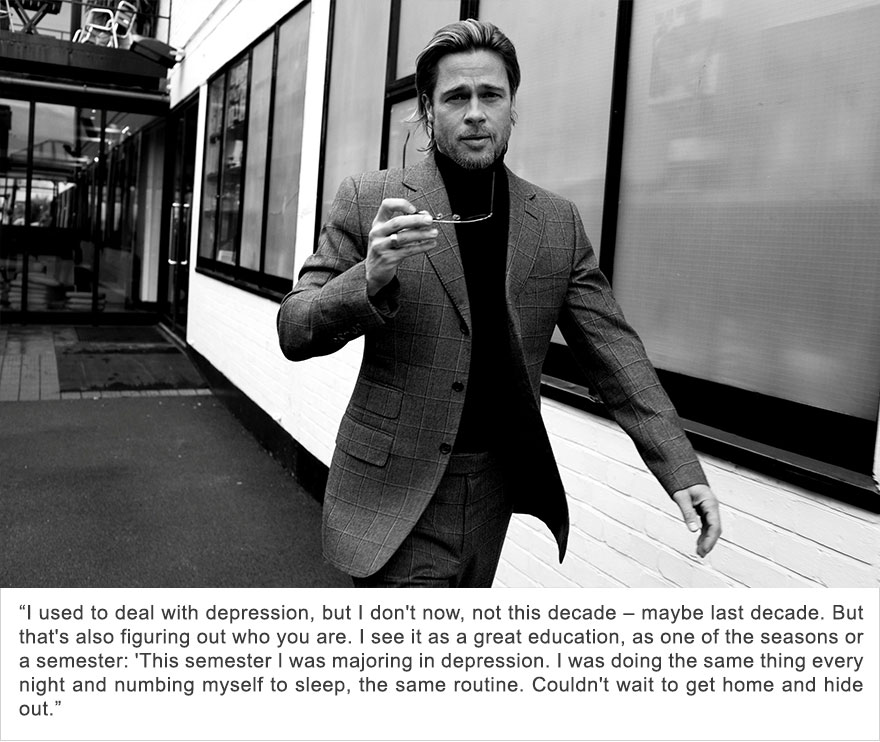 Brad Pitt, Depression