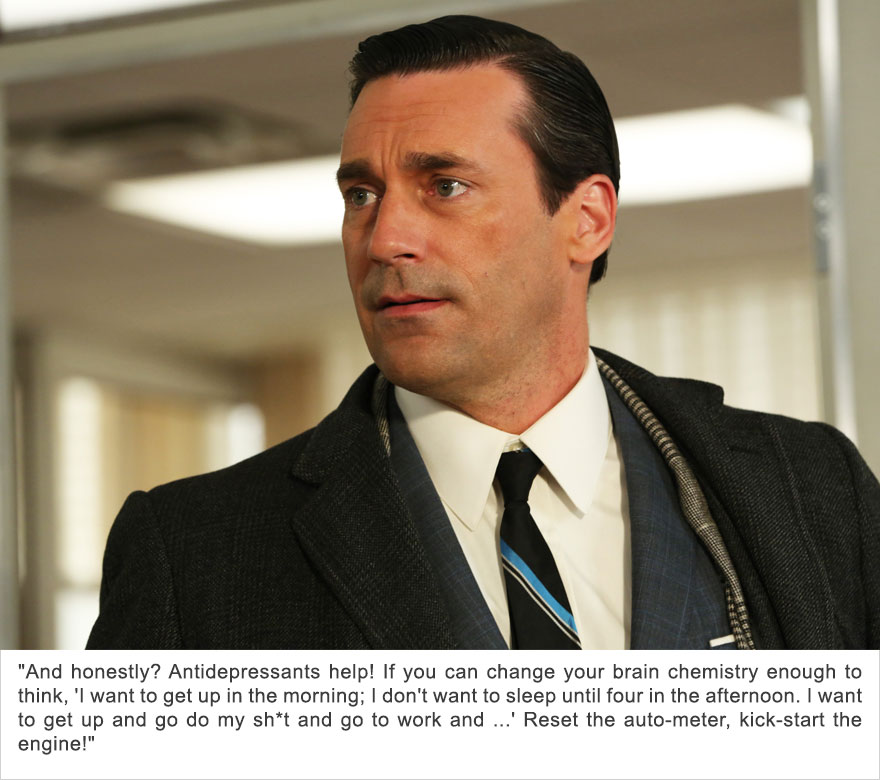Jon Hamm, Depression
