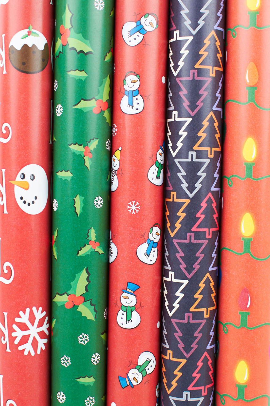 Company Turns Wrapping Paper Into Christmas Suits