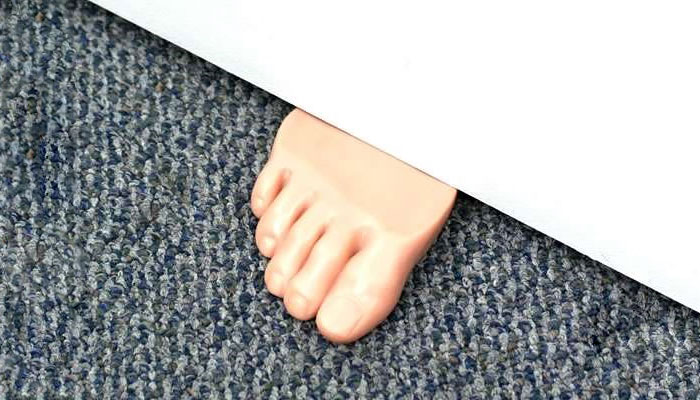 Foot In The Door Doorstop