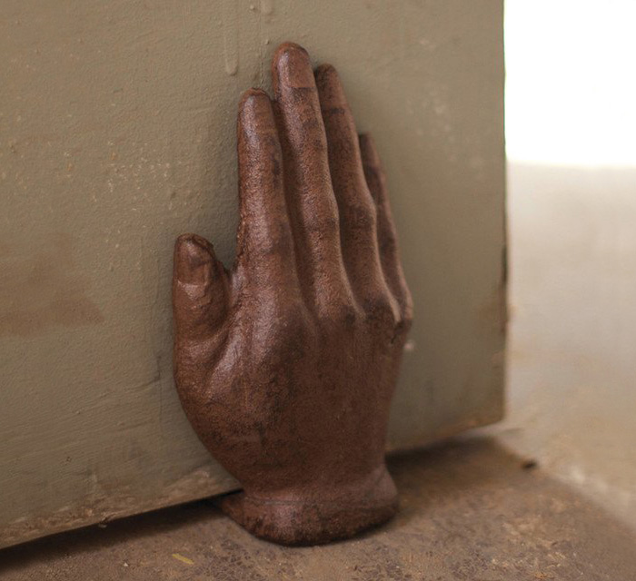 Cast Iron Hand Doorstop