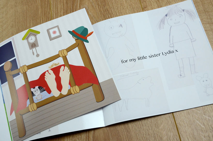 Dad Re-Draws His Daughter's Pencil Sketches Dad Re-Draws His Daughter's Pencil Sketches