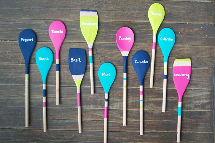 Wooden Spoon Garden Markers