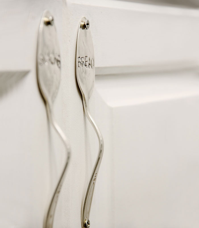 Stamped Spoon Cabinet Handle