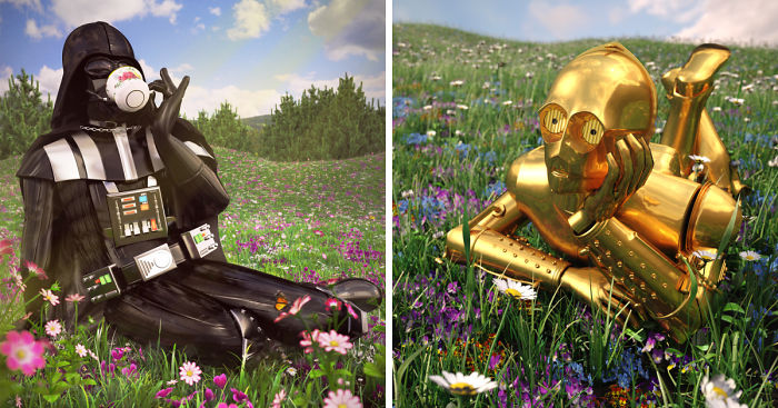 I Sent Star Wars Characters On Vacation