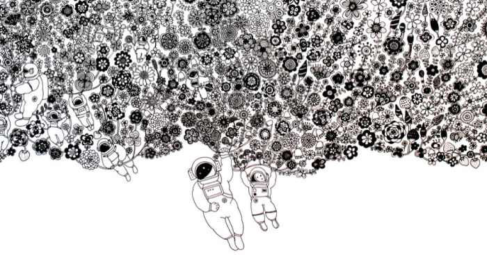 I Draw Detailed Illustrations With Black Pens On White Paper