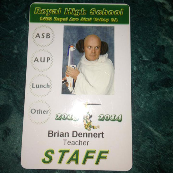 My History Teacher Gets Pretty Creative With His Id