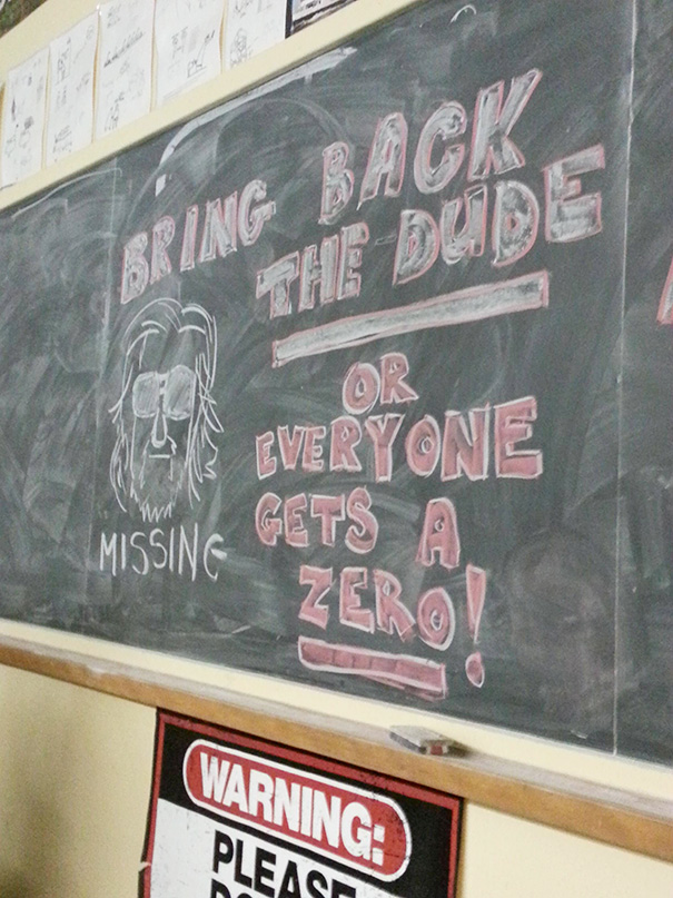 So Some Asshole Stole My Media Teacher's Big Lebowski Bobblehead