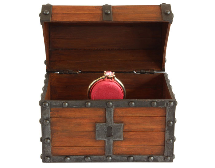 Zelda Treasure Chest Ring Box
