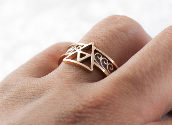 Triforce Gold Ring