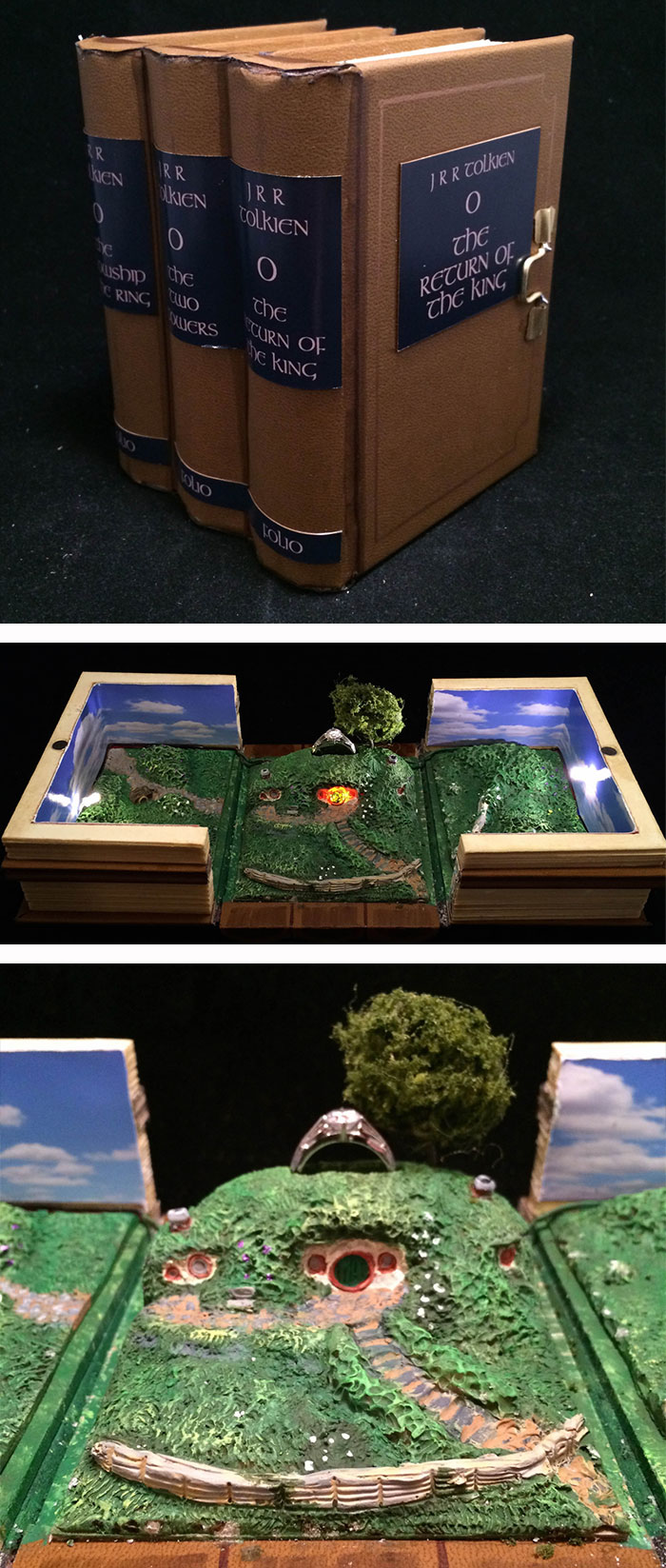 Lord Of The Rings Book Set Ring Box