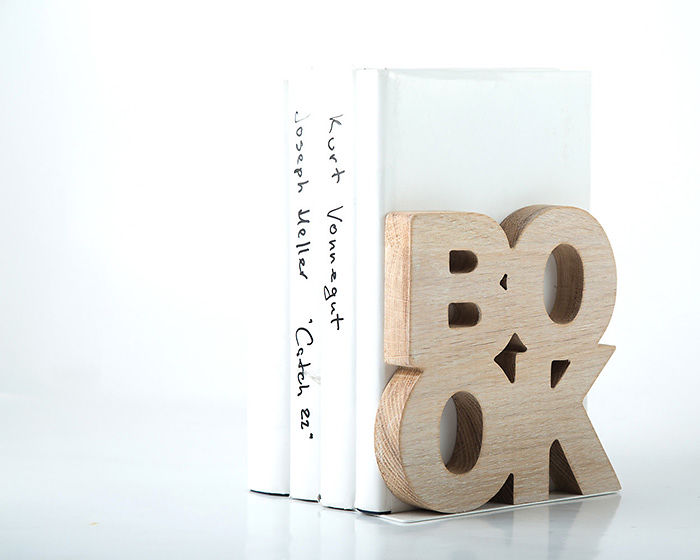 Wooden Bookends