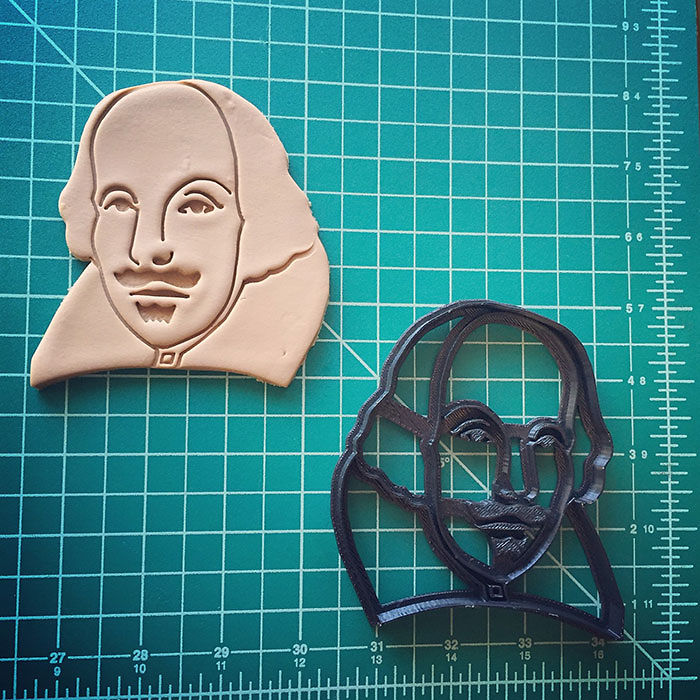 William Shakespeare Cookie Cutter