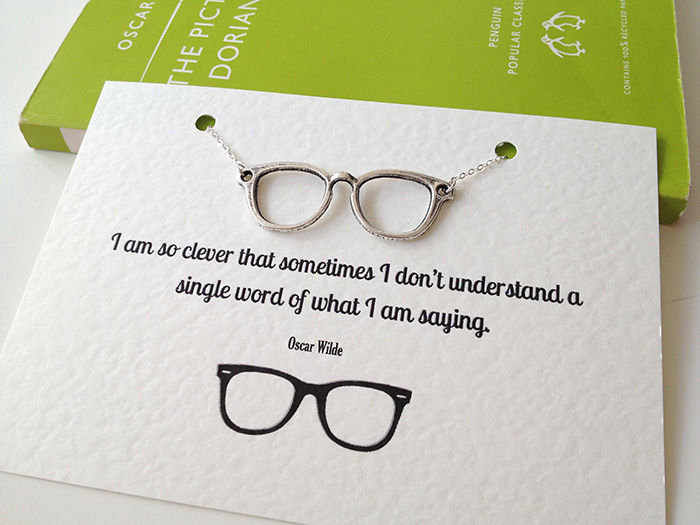 Oscar Wilde's Glasses Necklace