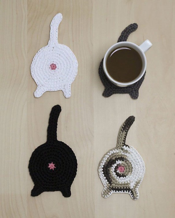 Cat Butt Coasters