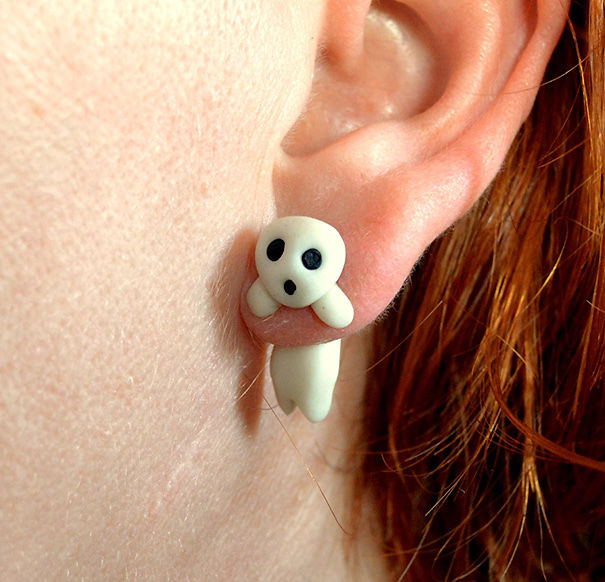 Kodama From Princess Mononoke Earring